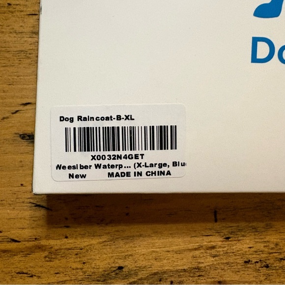 Blue Dog Raincoat XL NWOT - Picture 3 of 8